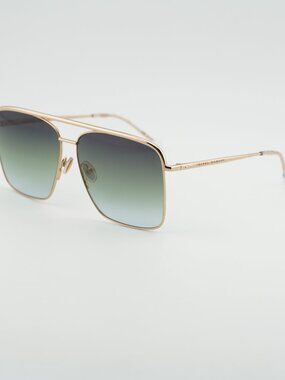 Isabel Marant IM 0118/S 0000 IB Sunglasses Gold Square Frame, Grey Green Lenses